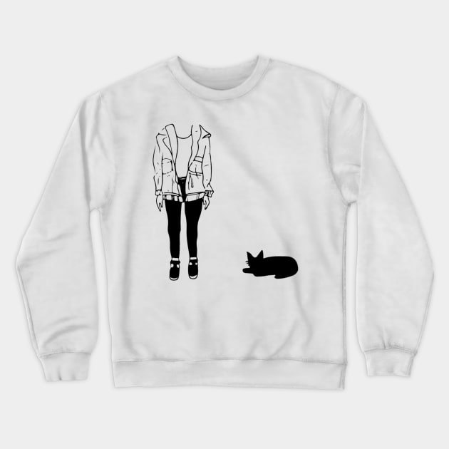 Lost My Head HandCrafted Sketch Crewneck Sweatshirt by JammyPants